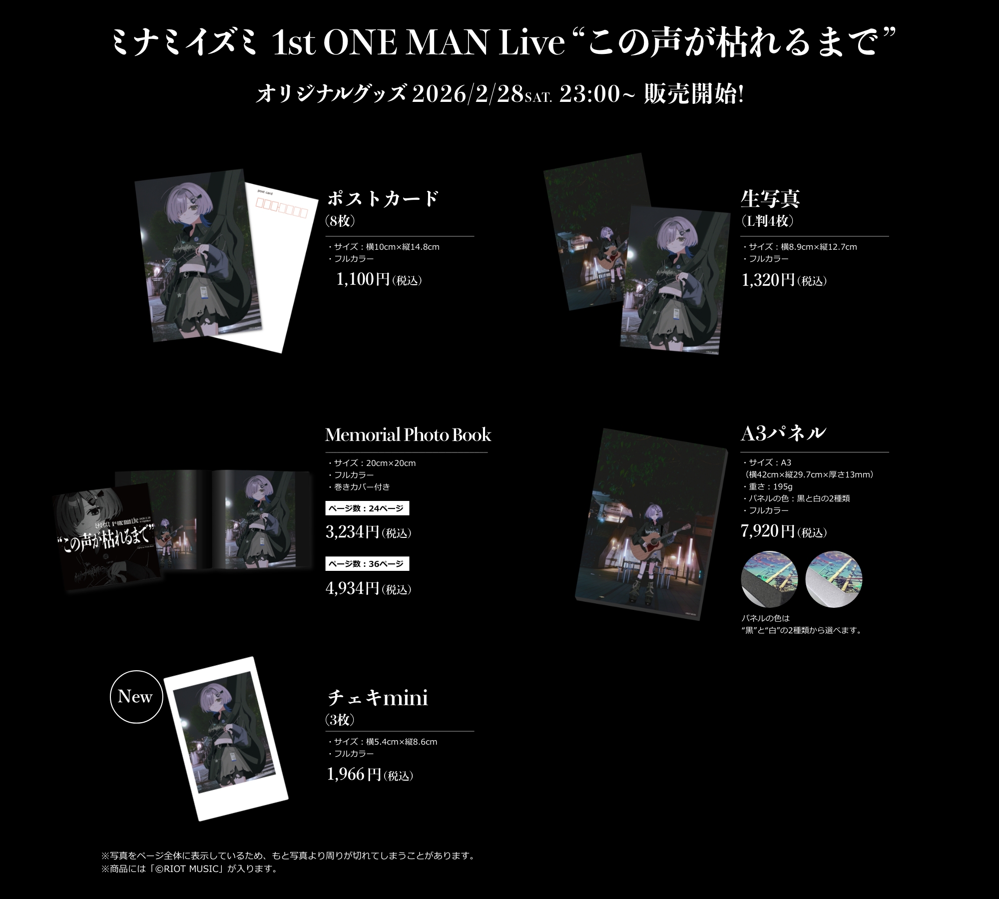 無原唱レコード　セレクトグッズ商品仕様